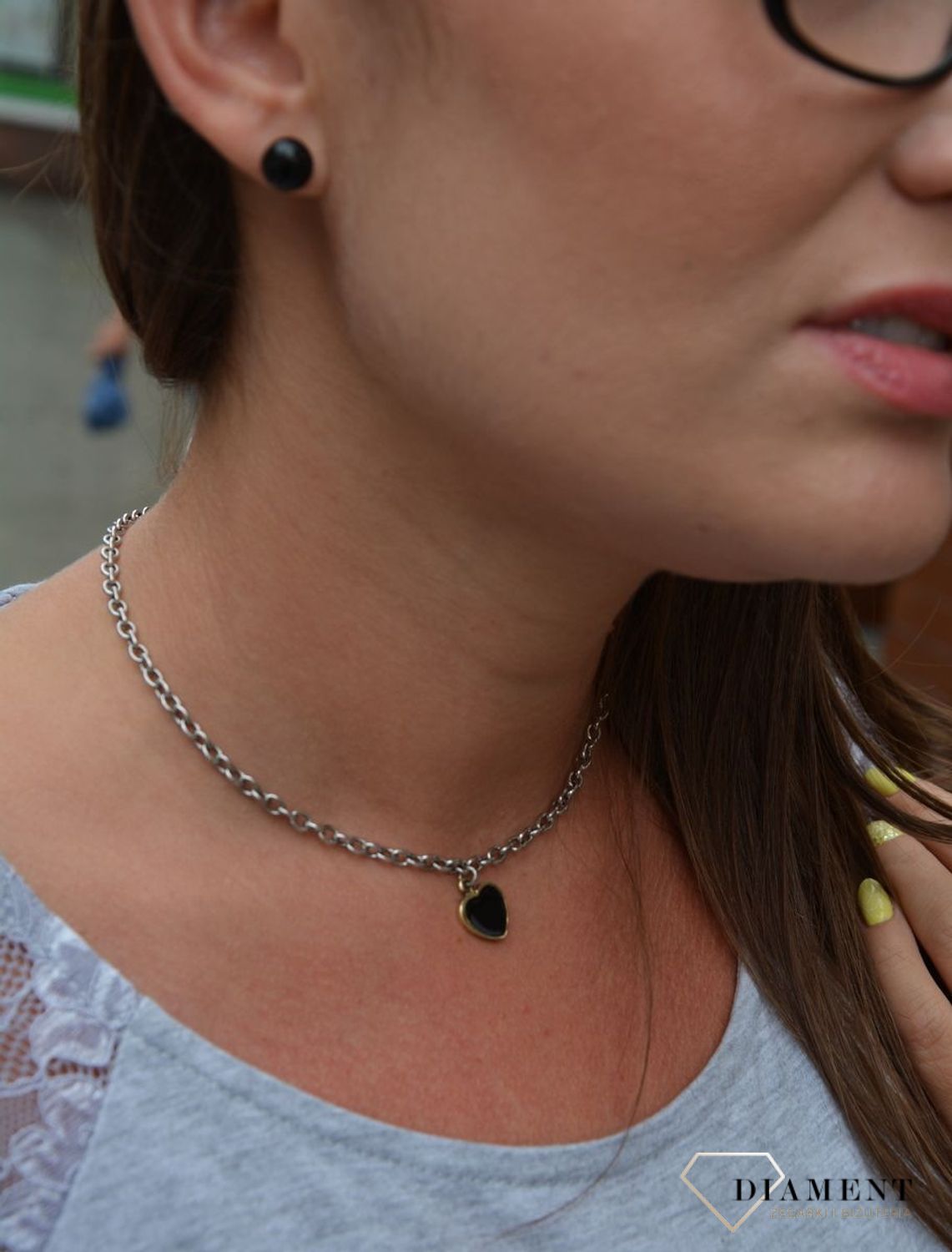 Srebrny naszyjnik z serduszkiem Fope Z1235.jpg